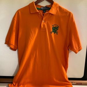 Vintage Polo Ralph Lauren Embroided Orange Polo